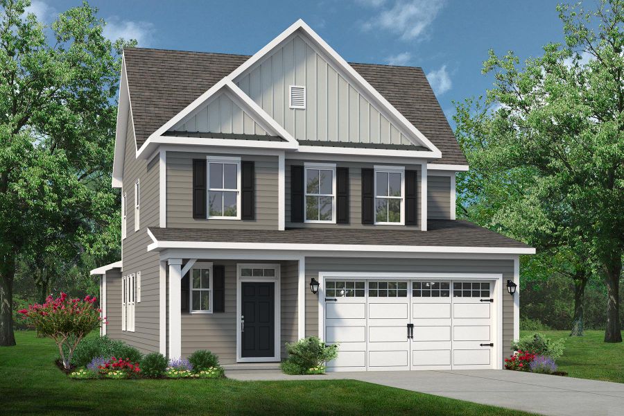 Front exterior of a home in the Coastal Club of the Carolinas community, located in Calabash, NC (Image 16).