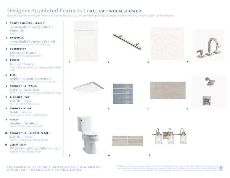 Sample of building materials used in homes in The Nations, Nashville (Image 11). Sample of building materials used in homes in The Nations, Nashville (Image 11).