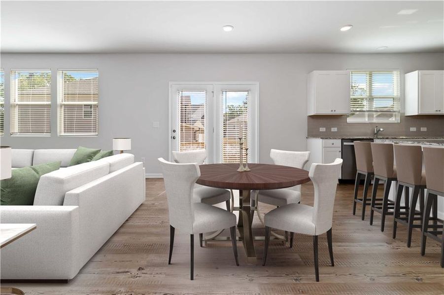 Furnished interior view inside a new home in , Atlanta (Image 31).