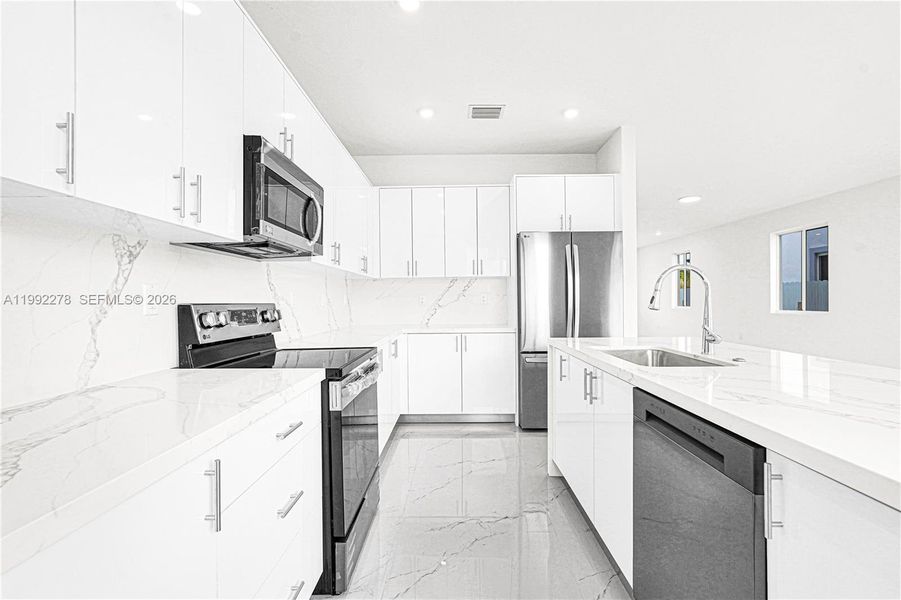 Furnished interior view inside a new home in , Miami (Image 6).