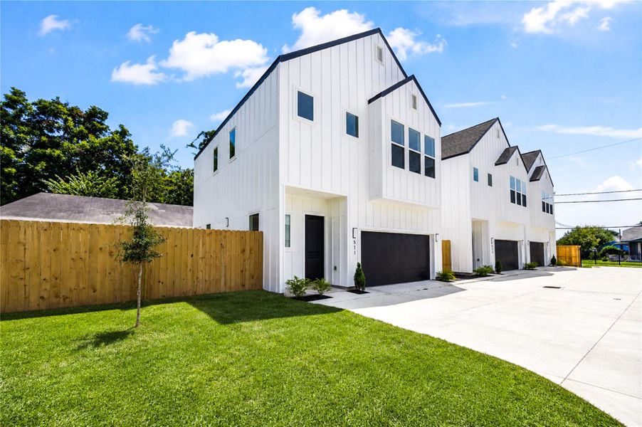 Front exterior of a new home in , Houston, TX, highlighting curb appeal (Image 26).