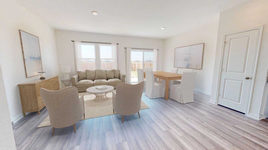 Representative furnished interior of a home built from the Compass by Starlight Homes in Sutton Farms, San Antonio (Image 8).
