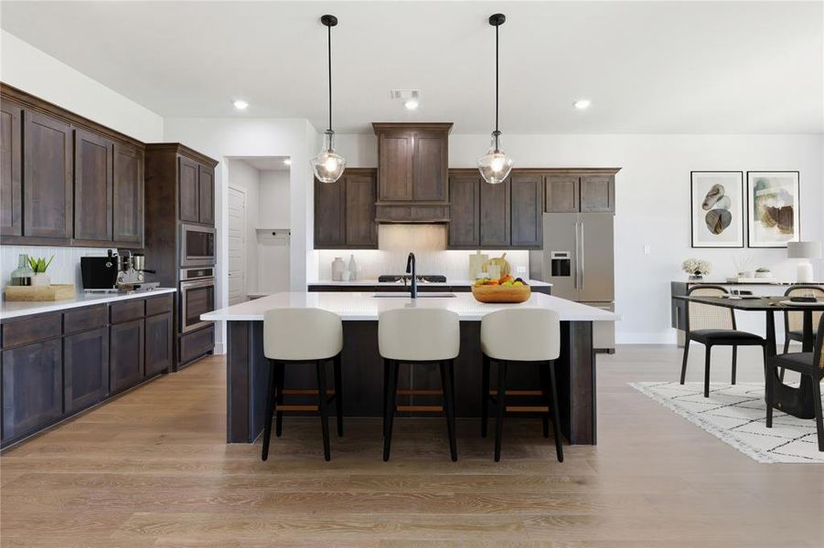 Furnished interior view inside a new home in Waterfall Ranch, Waxahachie (Image 9).