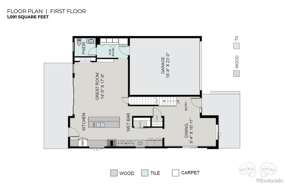 2D floor plan layout of this home in , Wheat Ridge, CO (Image 17).