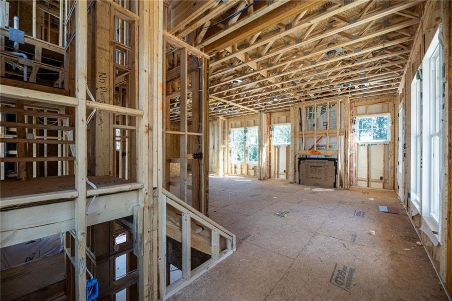 In-progress construction of a new home in , Alpharetta, GA (Image 32).