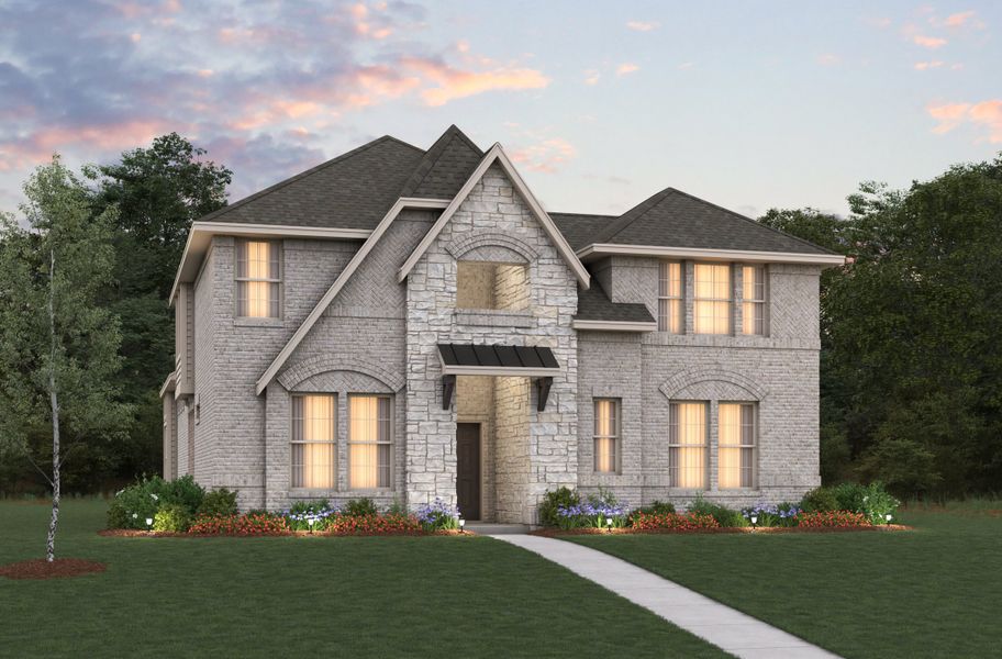 Representative exterior photo of a completed home built from the Richland by Beazer Homes in Goodland, Midlothian, TX (Image 2).