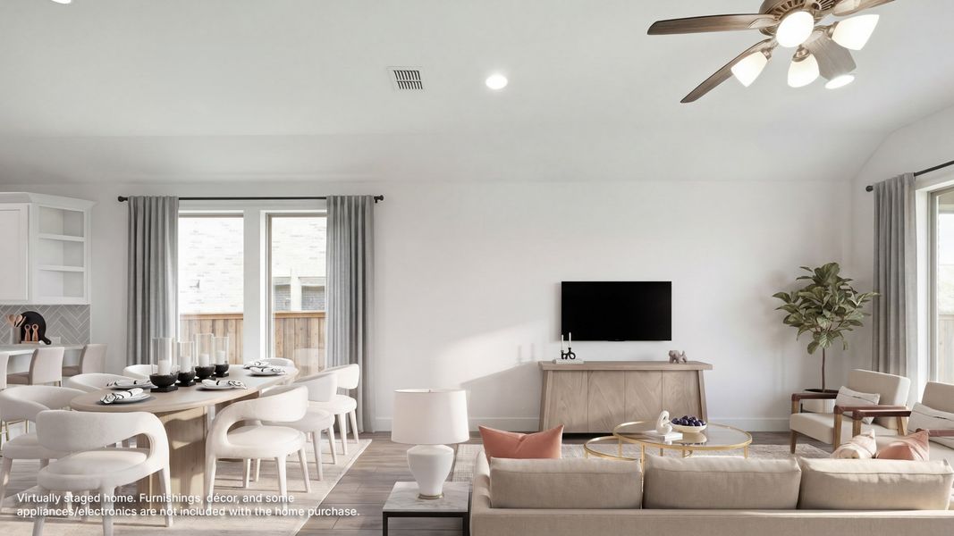 Furnished interior view inside a new home in Trinity Falls, McKinney (Image 7).