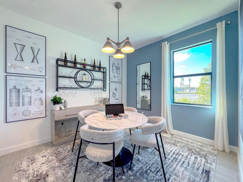 Furnished interior view inside a new home in Glynlea Country Club: The Augusta Collection, Port St. Lucie (Image 15).