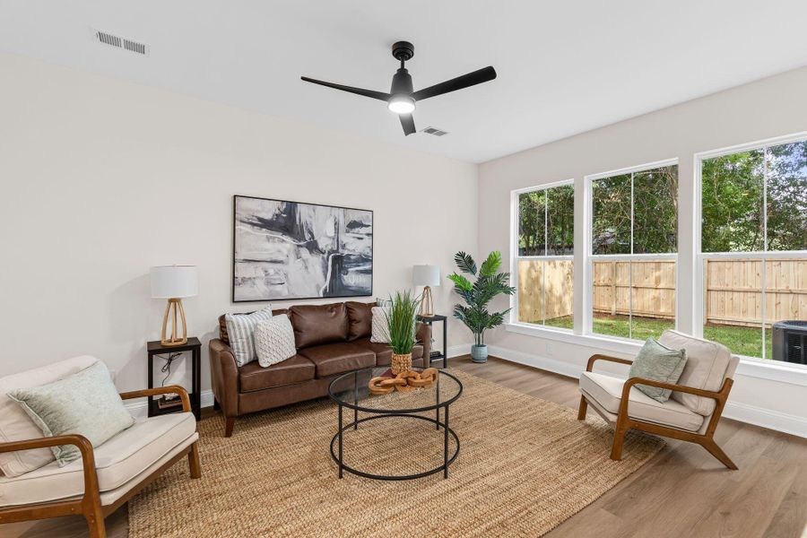 Furnished interior view inside a new home in , North Charleston (Image 8).