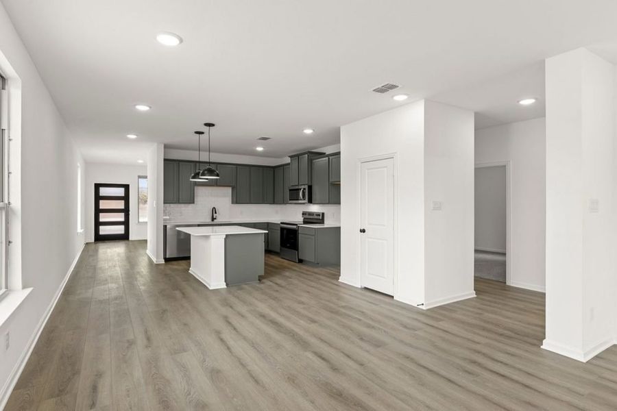 Representative furnished interior of a home built from the Tarrant Colony At Pinehurst by Brohn Homes in Colony at Pinehurst, Pinehurst (Image 10).