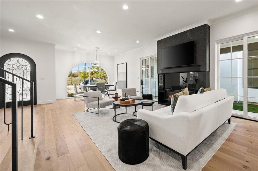 Living Area with view of front door Living Area with view of front door