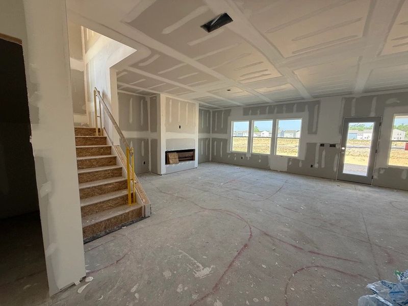 In-progress construction of a new home in The Point, Rolesville, NC (Image 7).