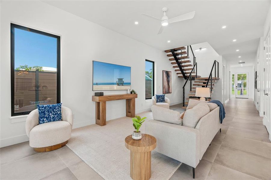 Furnished interior view inside a new home in , Sarasota (Image 9). Furnished interior view inside a new home in , Sarasota (Image 9).