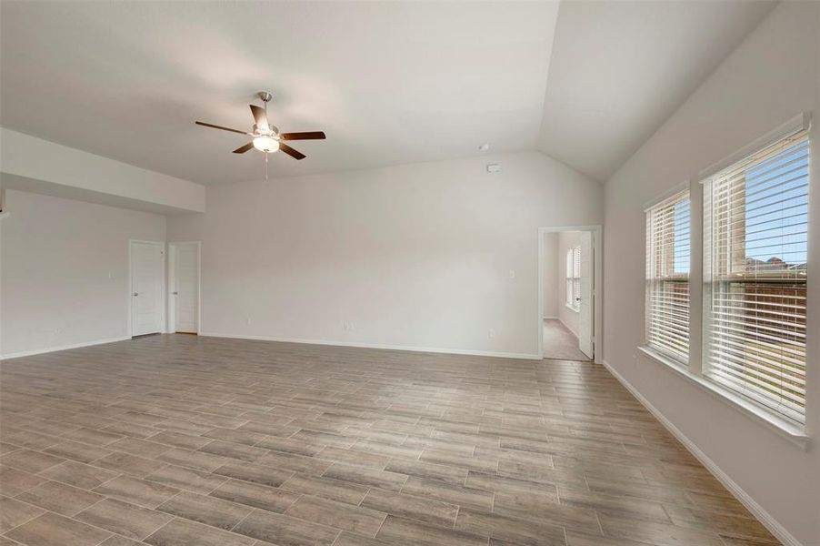 Spacious, unfurnished interior of a new home in The Preserve, Justin (Image 24).