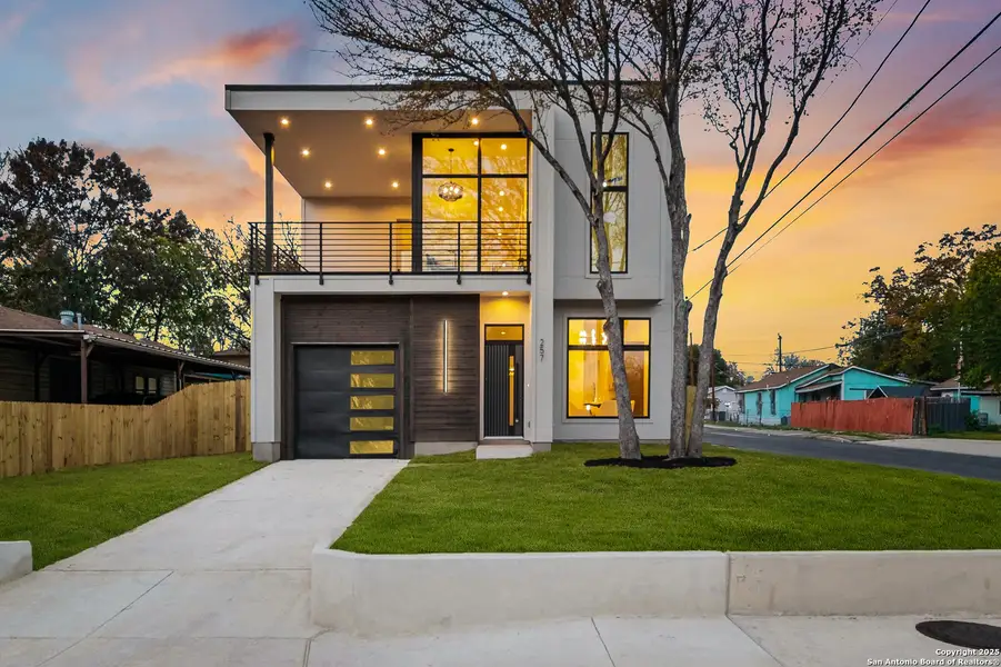 Front exterior of a new home in , San Antonio, TX, highlighting curb appeal (Image 1). Front exterior of a new home in , San Antonio, TX, highlighting curb appeal (Image 1).
