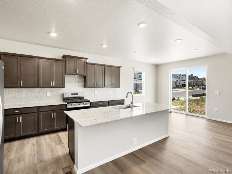 Furnished interior view inside a new home in Poudre Heights: The Alpine Collection, Windsor (Image 17).