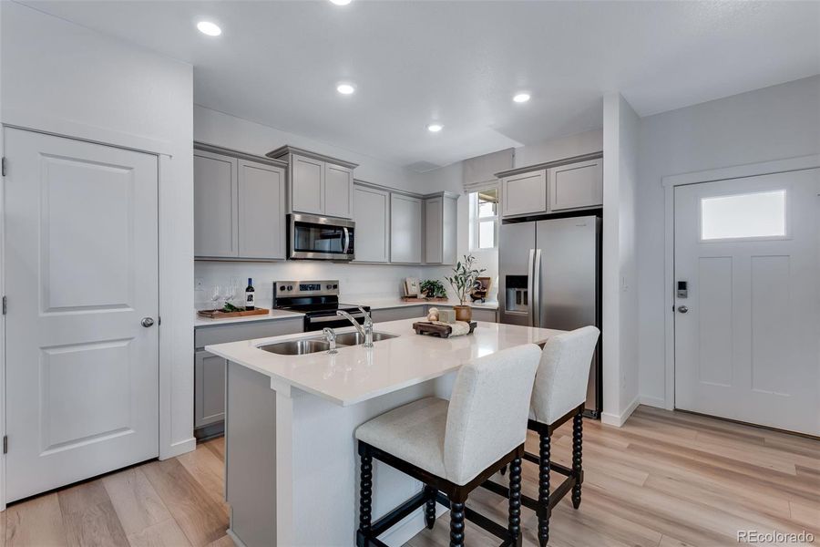 Furnished interior view inside a new home in Revere at Johnstown, Johnstown (Image 16). Furnished interior view inside a new home in Revere at Johnstown, Johnstown (Image 16).