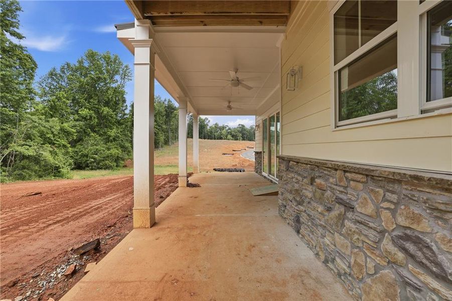 Exterior details and patio area of a home in , Cornelia (Image 21).