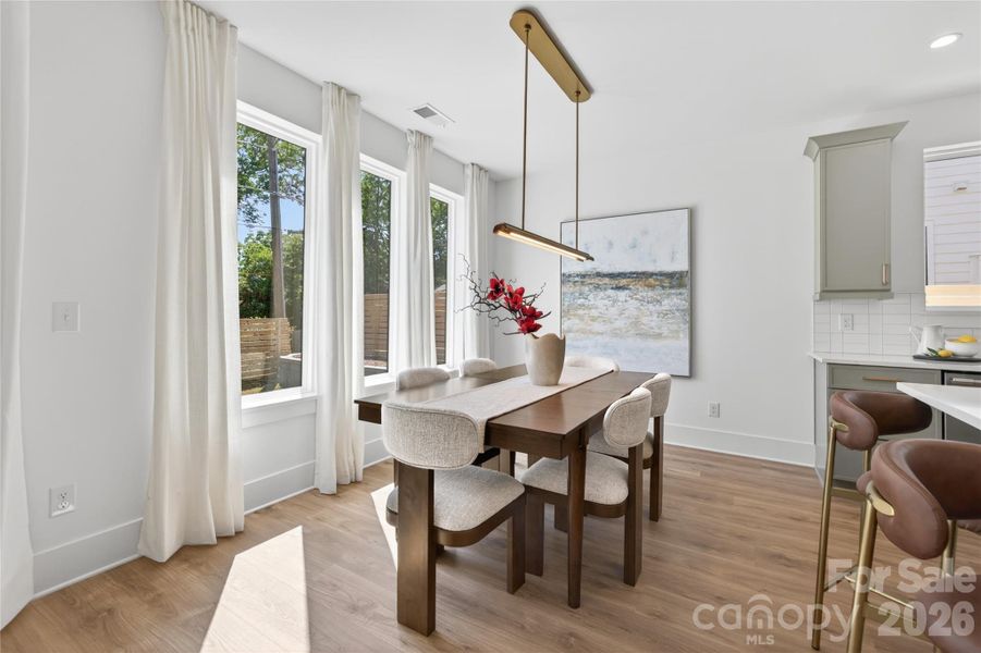 Furnished interior view inside a new home in , Charlotte (Image 28).