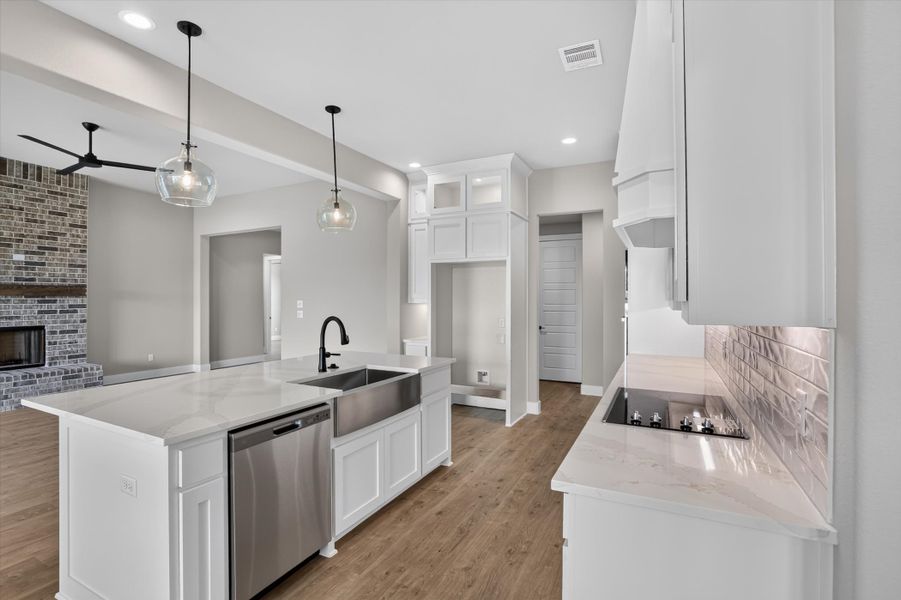 Furnished interior view inside a new home in Coyote Crossing, Godley (Image 6).