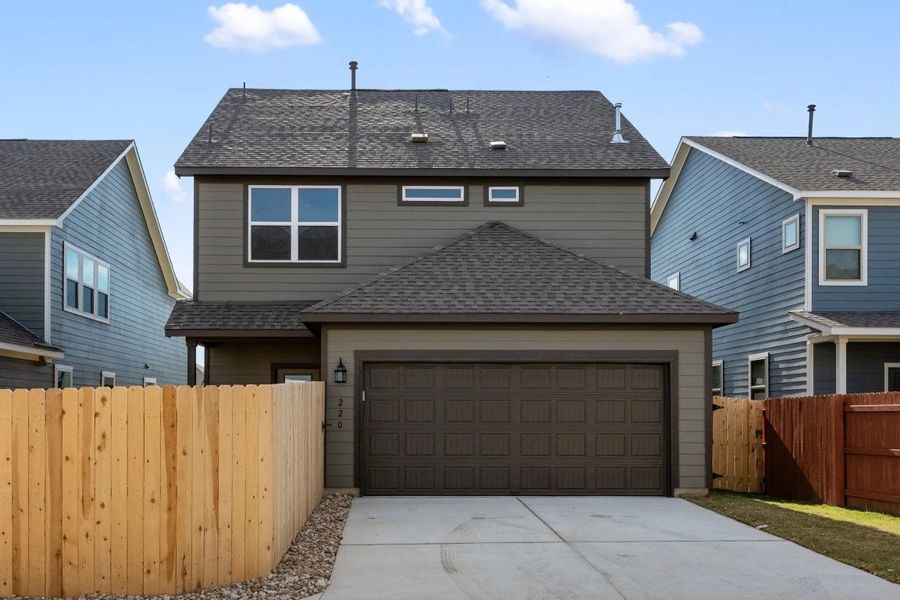 Rear Garage Entry