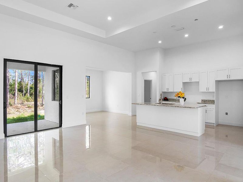 Furnished interior view inside a new home in , Lehigh Acres (Image 6). Furnished interior view inside a new home in , Lehigh Acres (Image 6).