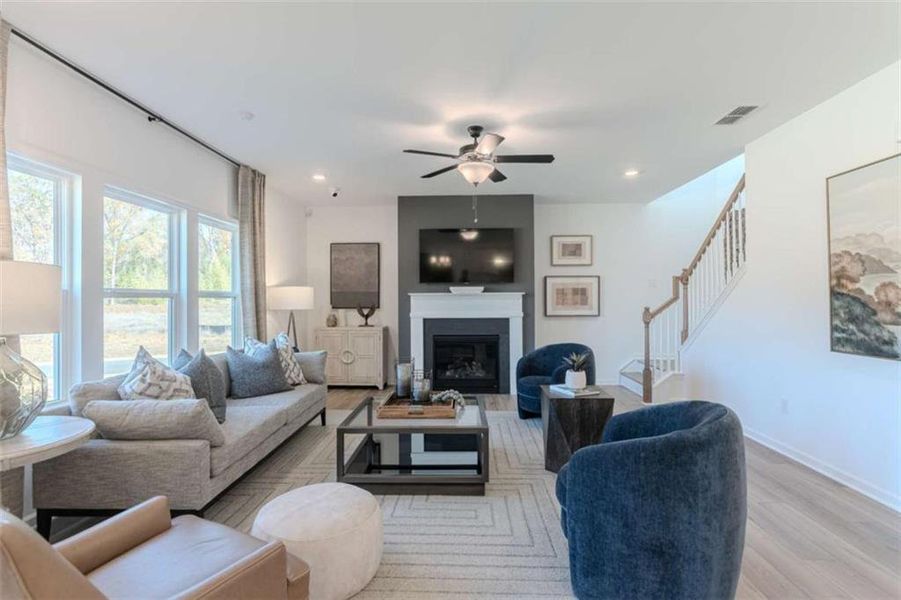 Furnished interior view inside a new home in , Locust Grove (Image 11).