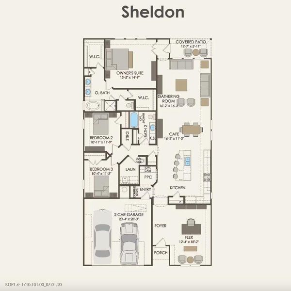 Pulte Homes, Sheldon floor plan