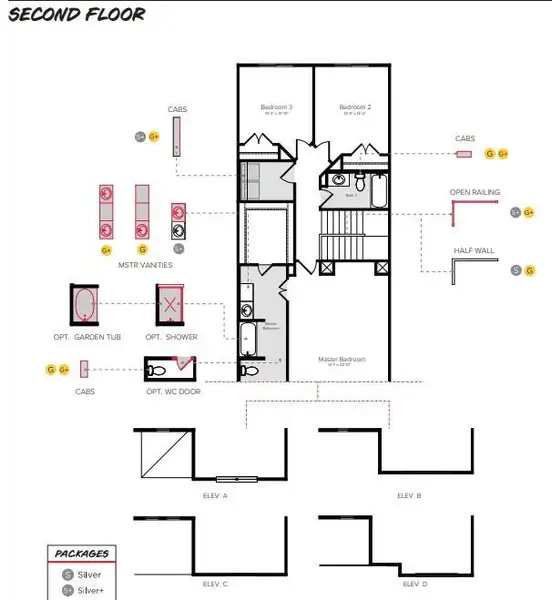 Bowie Second Floor Plan Bowie Second Floor Plan