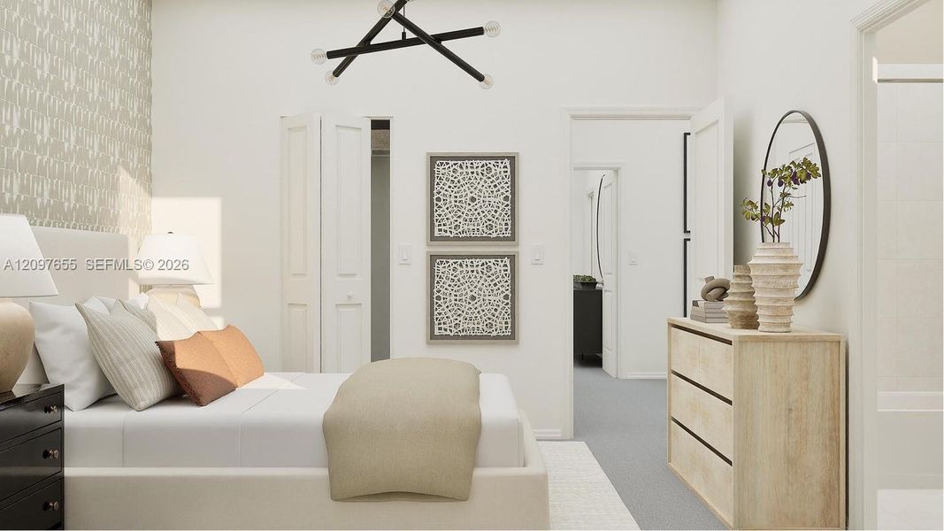 Furnished interior view inside a new home in Pineland Crest, Miami (Image 16).