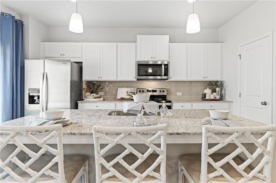 Furnished interior view inside a new home in Union Heights, Flowery Branch (Image 8).