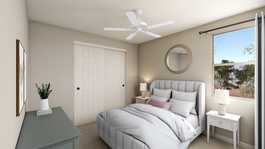 Representative furnished interior of a home built from the Vineyard Plan 3004 by Tri Pointe Homes in Waterston Central, Gilbert (Image 12).