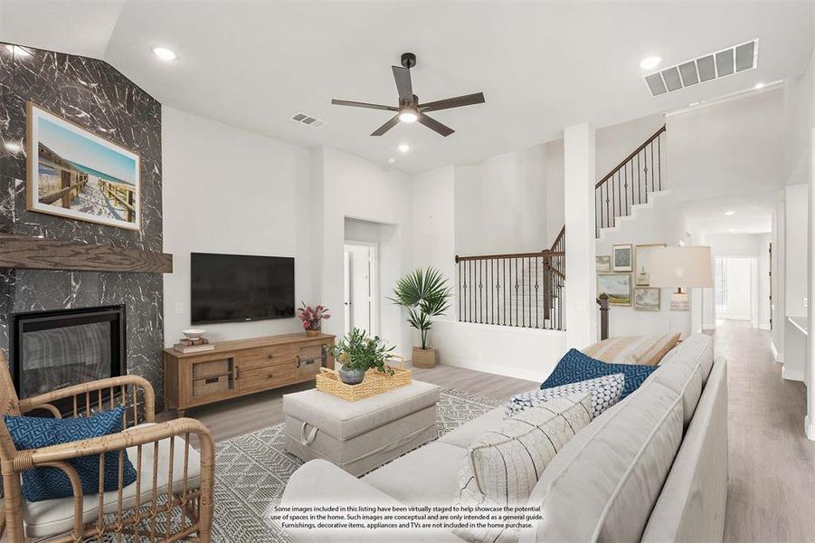 Furnished interior view inside a new home in Maplewood, Glenn Heights (Image 13). Furnished interior view inside a new home in Maplewood, Glenn Heights (Image 13).