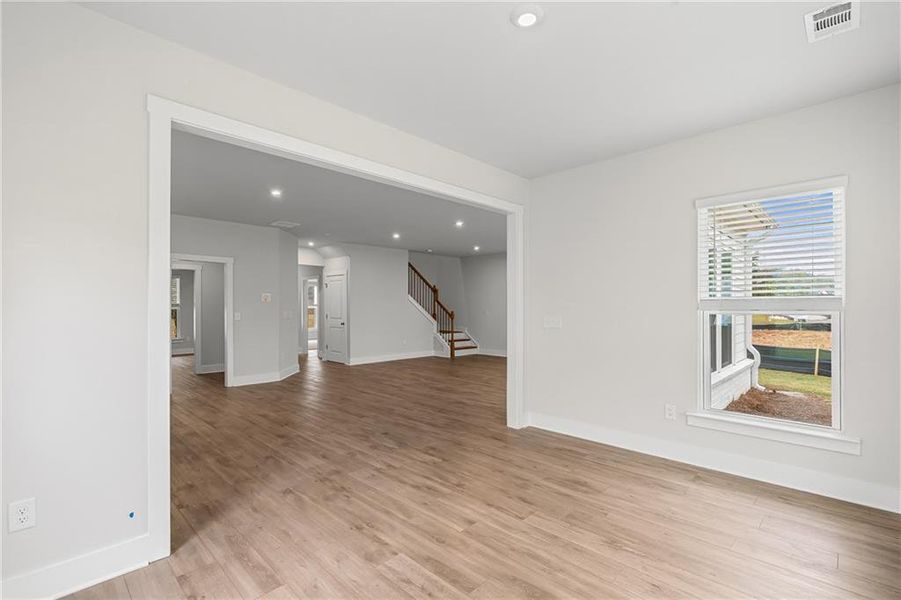 Spacious, unfurnished interior of a new home in Rose Creek, Cumming (Image 6). Spacious, unfurnished interior of a new home in Rose Creek, Cumming (Image 6).
