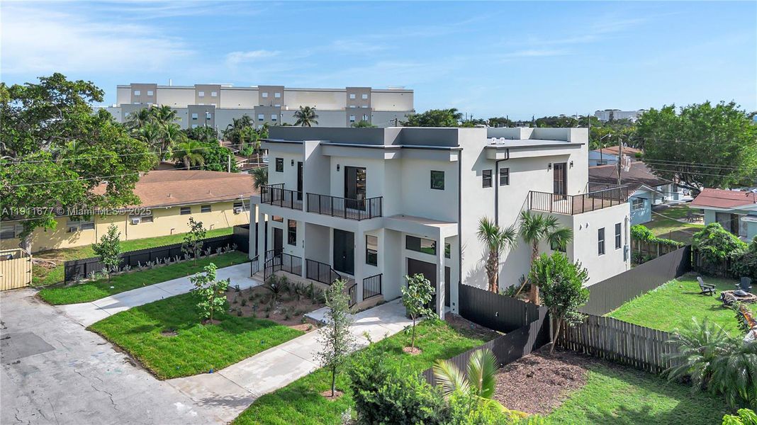 Front exterior of a new home in , Fort Lauderdale, FL, highlighting curb appeal (Image 2). Front exterior of a new home in , Fort Lauderdale, FL, highlighting curb appeal (Image 2).