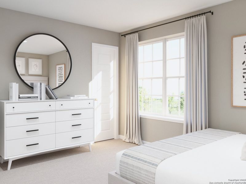 Furnished interior view inside a new home in Abbott Place, St. Hedwig (Image 11).