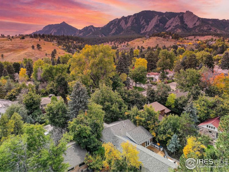 Walk to Chautauqua Amphitheater, University of Colorado or onto many of the Open Space hiking trails.