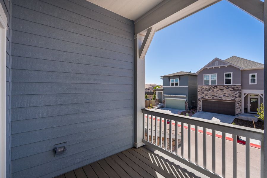 Exterior details and patio area of a home in Trailside at Cottonwood Creek, Colorado Springs (Image 4). Exterior details and patio area of a home in Trailside at Cottonwood Creek, Colorado Springs (Image 4).