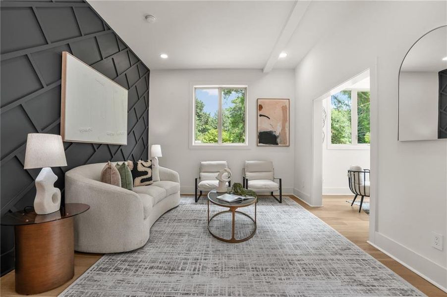 Furnished interior view inside a new home in , Atlanta (Image 12).