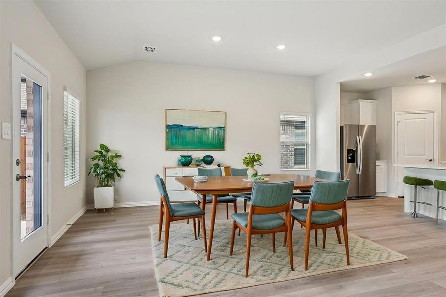 Furnished interior view inside a new home in Parks at Foster Crossing - Signature Series, Anna (Image 8).