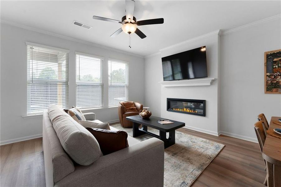 Furnished interior view inside a new home in , Cedartown (Image 15). Furnished interior view inside a new home in , Cedartown (Image 15).