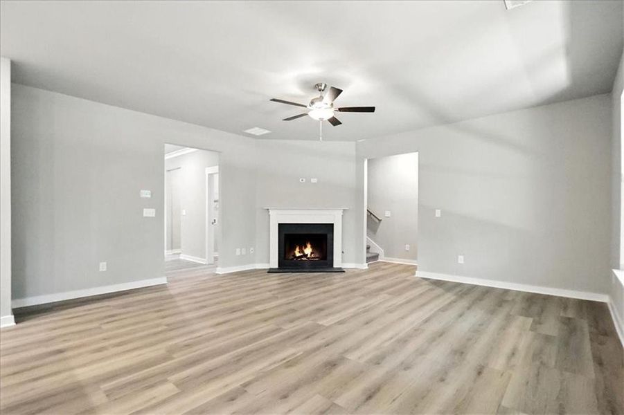 Spacious, unfurnished interior of a new home in Traditions of Braselton, Jefferson (Image 46).