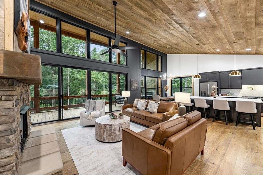 Furnished interior view inside a new home in , McCaysville (Image 45).