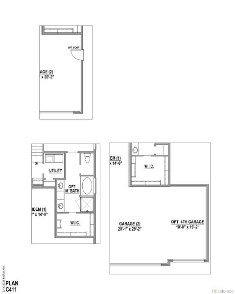 2D floor plan layout of this home in Sterling Ranch Homestead, Colorado Springs, CO (Image 3).