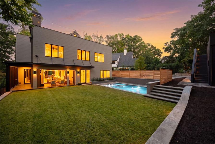 Exterior details and patio area of a home in , Atlanta (Image 32).