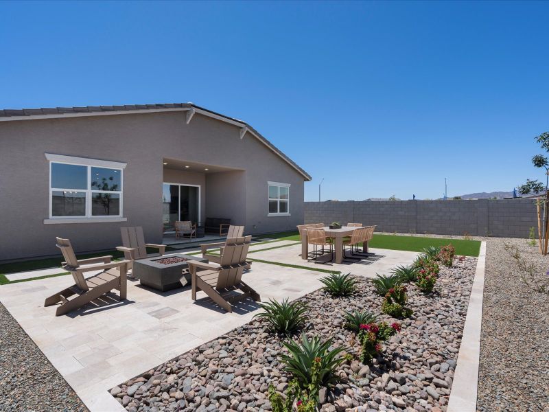 Backyard in Lennon Floorplan at Abel Ranch