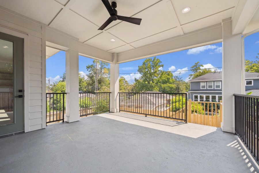 Covered veranda area accessible from both the living room and the backyard provides an inviting space to enjoy the outdoors. Covered veranda area accessible from both the living room and the backyard provides an inviting space to enjoy the outdoors.