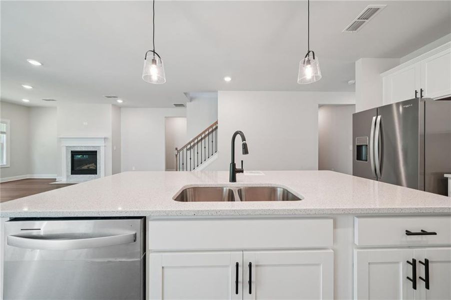Furnished interior view inside a new home in Martin Springs - Estate Series, Lawrenceville (Image 6). Furnished interior view inside a new home in Martin Springs - Estate Series, Lawrenceville (Image 6).