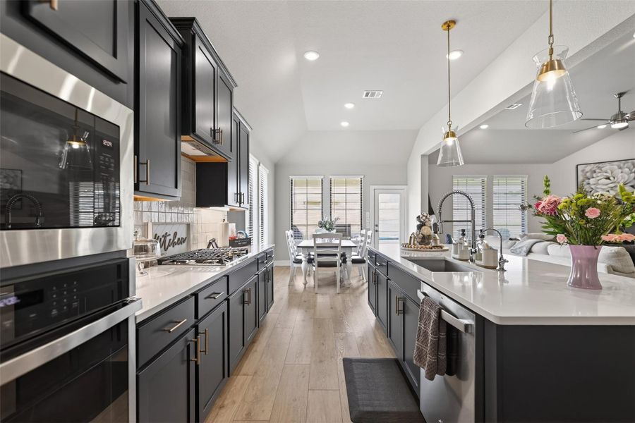 Furnished interior view inside a new home in Lone Star Landing, Montgomery (Image 14).