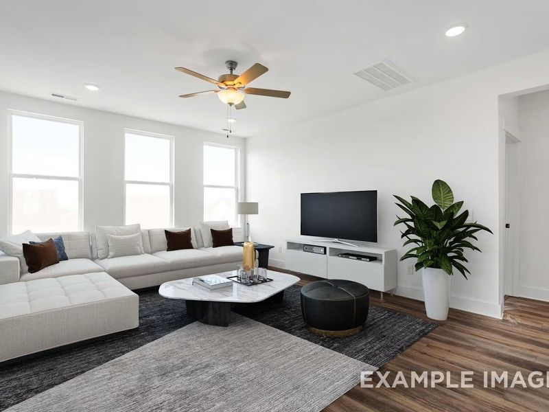Furnished interior view inside a new home in Mercer Meadows, Royse City (Image 6). Furnished interior view inside a new home in Mercer Meadows, Royse City (Image 6).